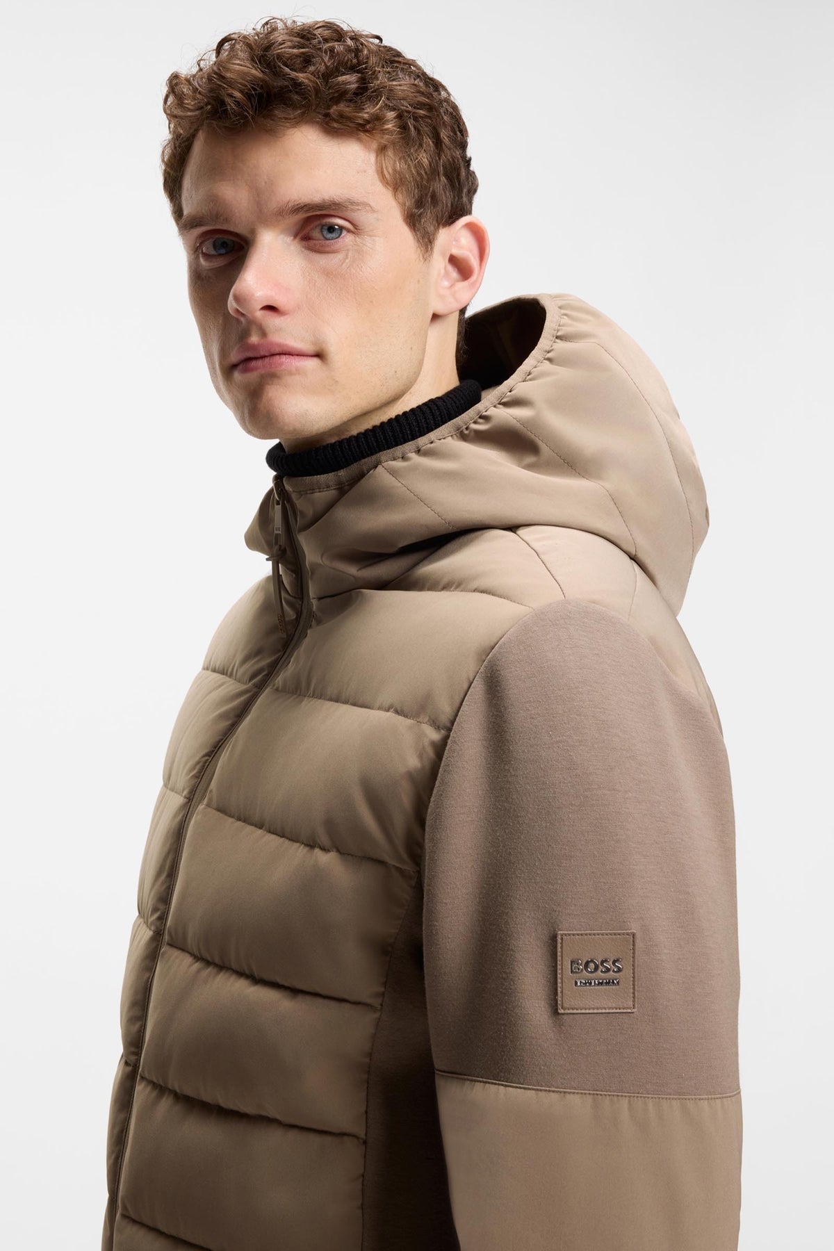 BOSS Equestrian Boss Jeff Mens Hybrid Puffer Jacket Mens Riding Clothing