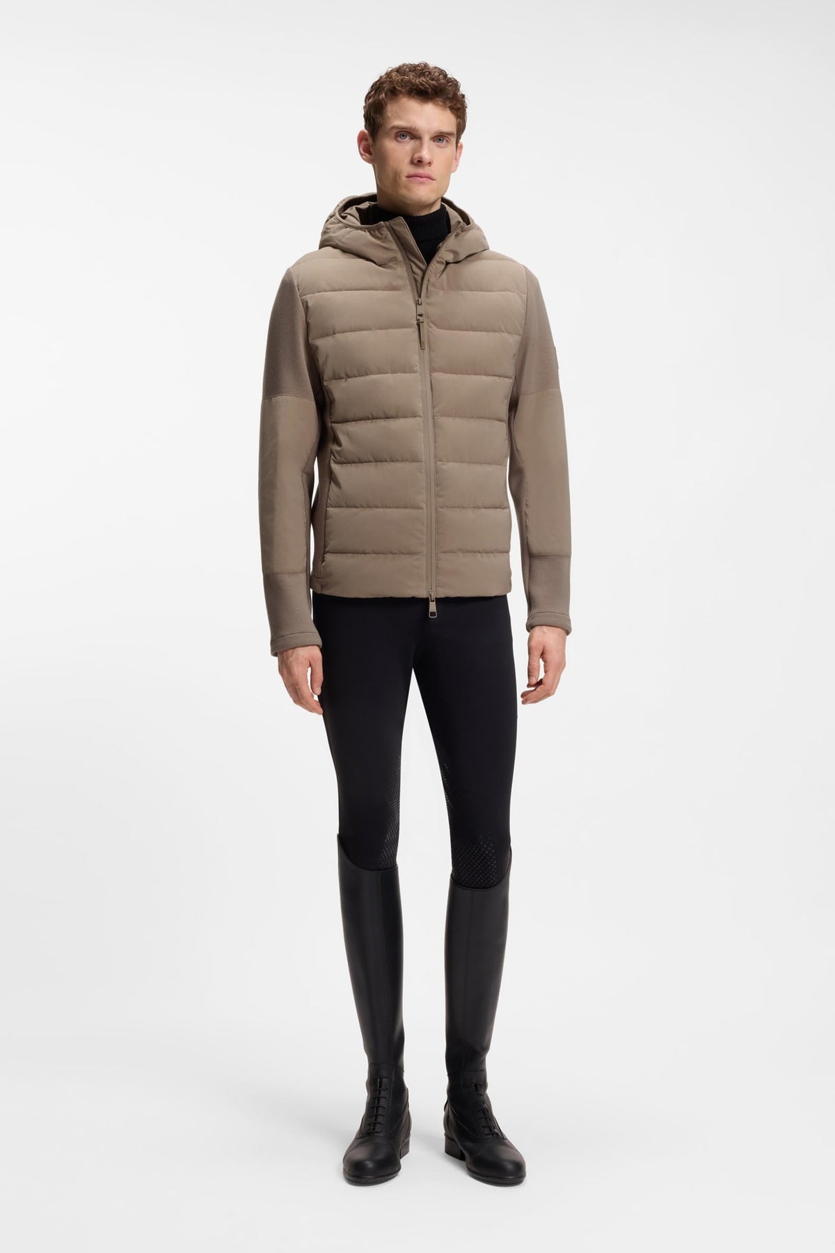 BOSS Equestrian Boss Jeff Mens Hybrid Puffer Jacket Mens Riding Clothing