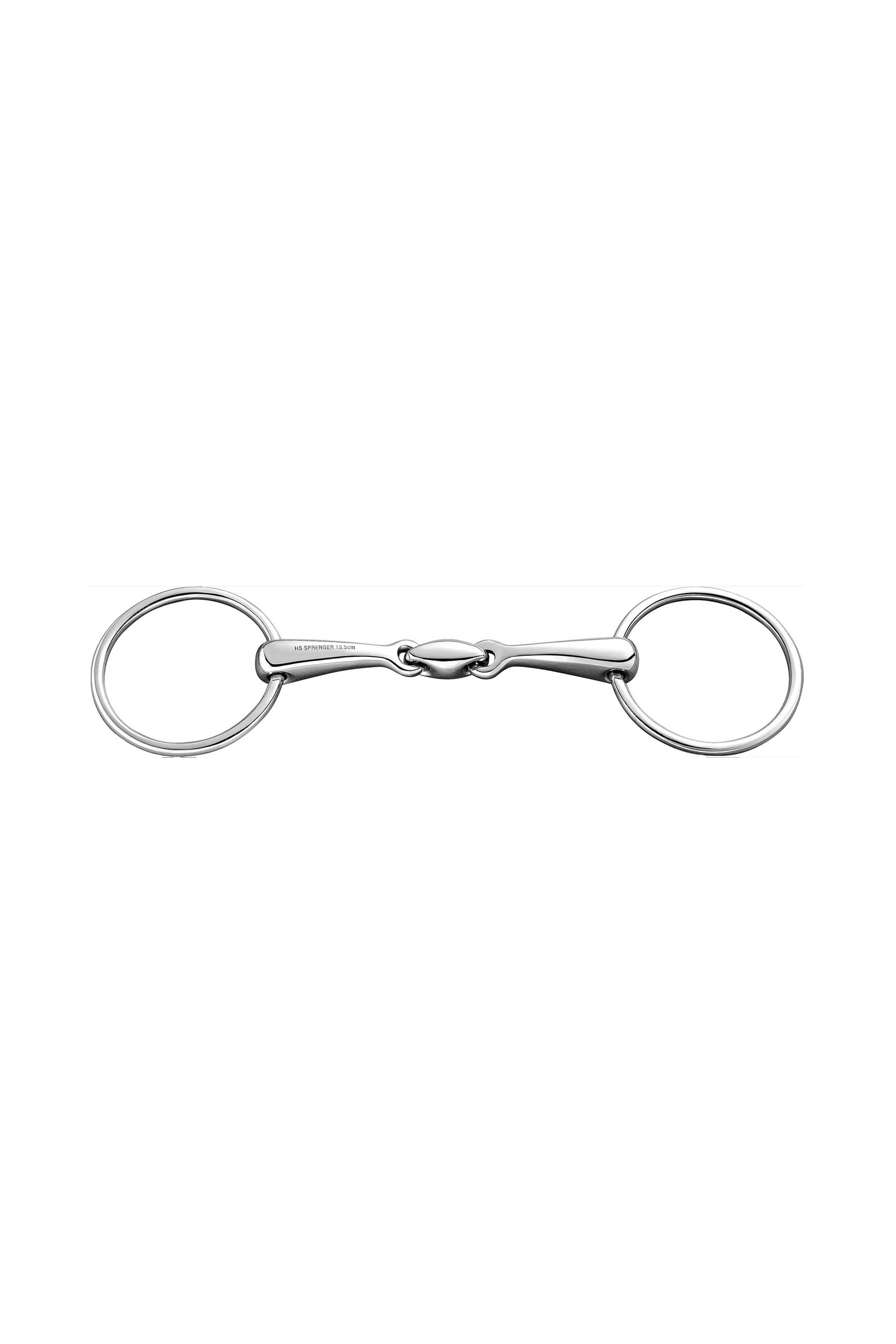 Sprenger filetto ad anelli liberi, doppio snodo, 16 mm, acciaio inox Boccaglio