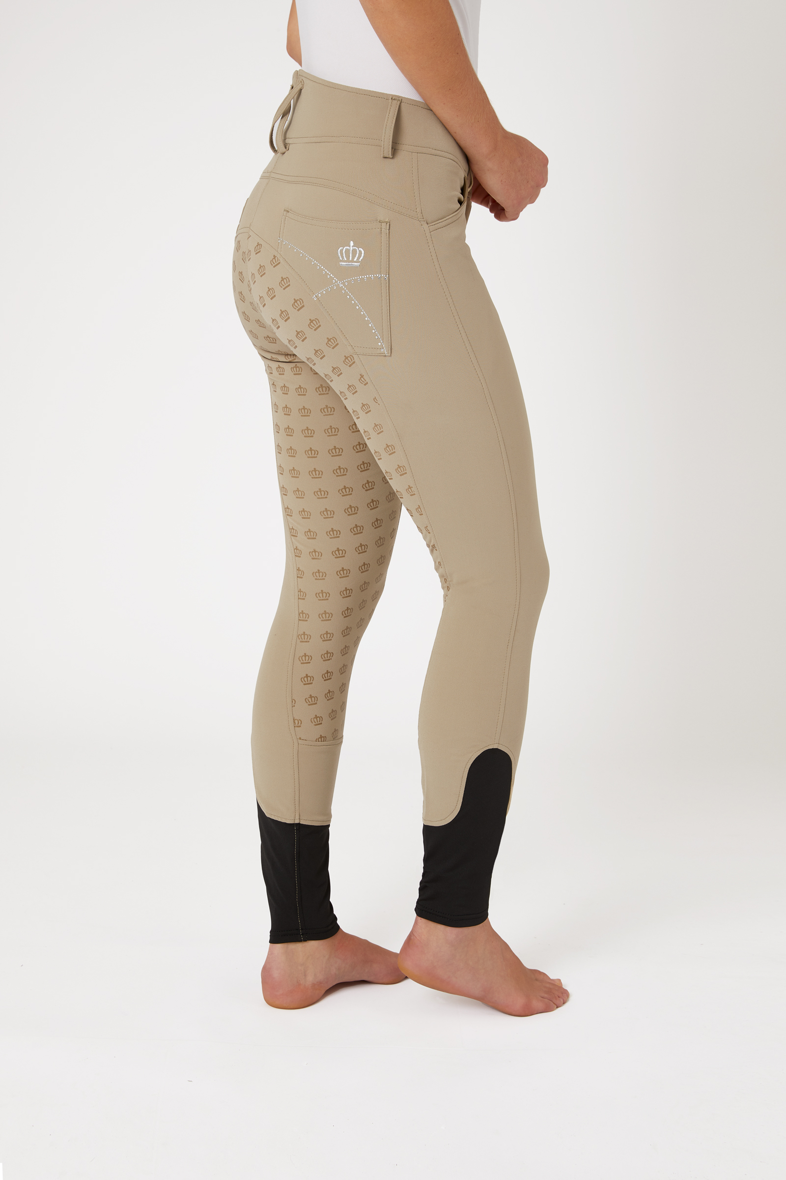 Acquista Horze Pantaloni da equitazione full in silicone con ricami e  cristalli da donna ora